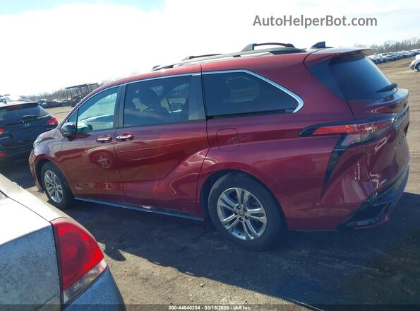 5TDDSKFC7MS020354 2021 TOYOTA SIENNA Maroon Սալոնի 360 աստիճան տեսք