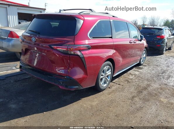 5TDDSKFC7MS020354 2021 TOYOTA SIENNA Maroon Հետևի աջ