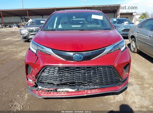 5TDDSKFC7MS020354 2021 TOYOTA SIENNA Maroon Դիմացի տեսք