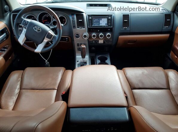 5TDDW5G12GS136407 2016 TOYOTA SEQUOIA Белый Вид панели приборов