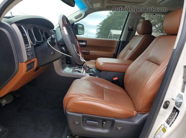 5TDDW5G12GS136407 2016 TOYOTA SEQUOIA Белый Вид салона спереди