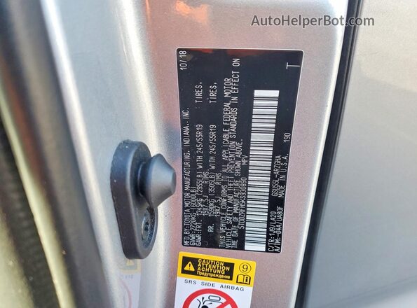 5TDDZRFH5KS930890 2019 TOYOTA LIMITED Silver 