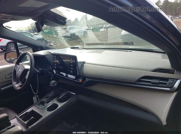5TDESKFC0MS032270 2021 TOYOTA SIENNA Black წინა სალონის ხედი
