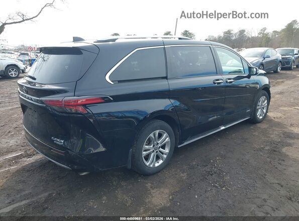 5TDESKFC0MS032270 2021 TOYOTA SIENNA Black უკანა მარჯვენა