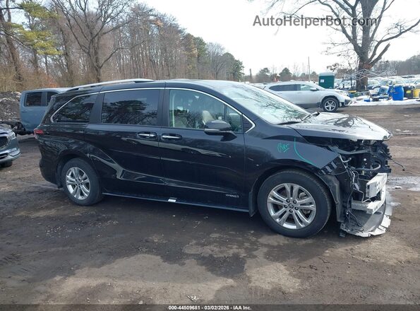 5TDESKFC0MS032270 2021 TOYOTA SIENNA Black უკანა სალონის ხედი