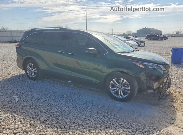 5TDESKFC1MS024002 2021 TOYOTA LIMITED Зеленый Передняя правая четверть