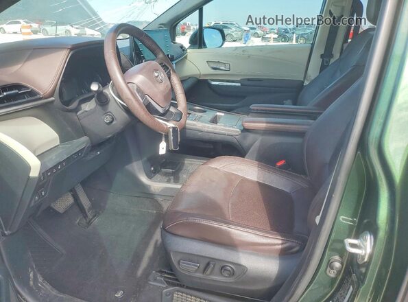 5TDESKFC1MS024002 2021 TOYOTA LIMITED Зеленый Вид салона спереди
