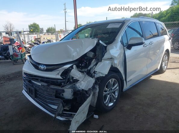 5TDESKFC5MS002892 2021 TOYOTA SIENNA White Առջևի ձախ երեք քառորդ տեսարան