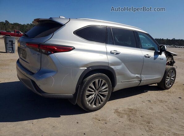 5TDFARAH9MS005331 2021 TOYOTA HIGHLANDER HYBRID Silver Rear right