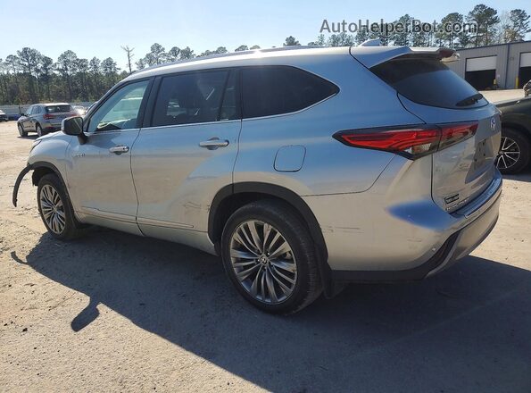 5TDFARAH9MS005331 2021 TOYOTA HIGHLANDER HYBRID Silver Rear left
