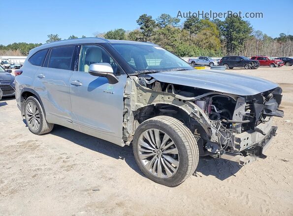5TDFARAH9MS005331 2021 TOYOTA HIGHLANDER HYBRID Silver Front right