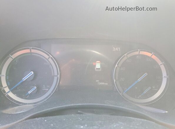 5TDFARAH9MS005331 2021 TOYOTA HIGHLANDER HYBRID Silver Instrument cluster view