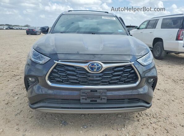 5TDFARAHXNS014623 2022 TOYOTA HIGHLANDER HYBRID Black Դիմացի տեսք