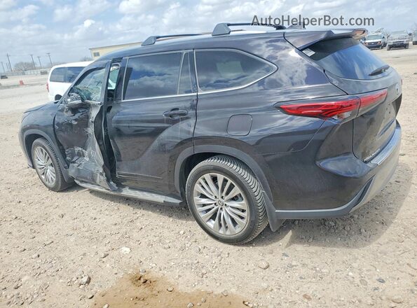 5TDFARAHXNS014623 2022 TOYOTA HIGHLANDER HYBRID Black Հետևի ձախ
