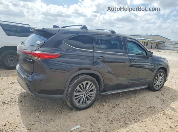 5TDFARAHXNS014623 2022 TOYOTA HIGHLANDER HYBRID Black Հետևի աջ