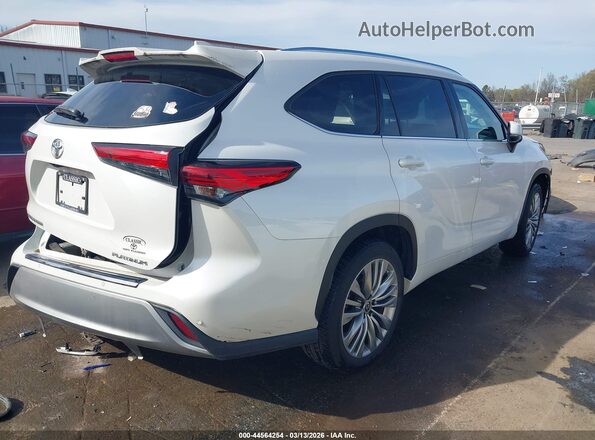 5TDFZRAH3MS053965 2021 TOYOTA HIGHLANDER White Задня права чверть