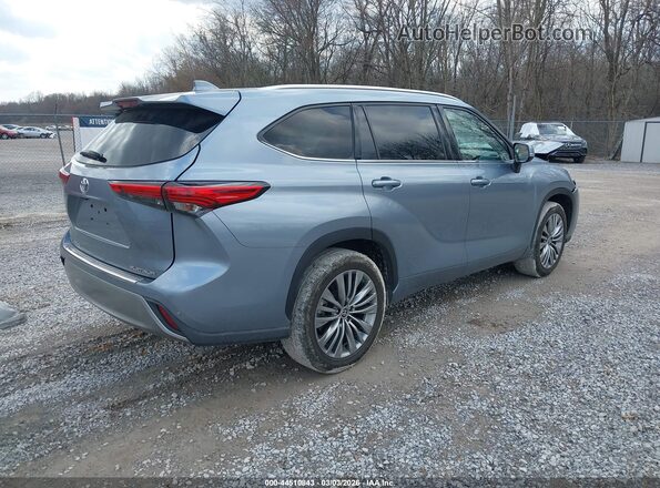 5TDFZRAH4LS029270 2020 TOYOTA HIGHLANDER Blue Задня права чверть