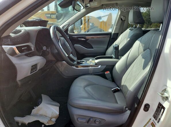 5TDFZRAH5MS079337 2021 TOYOTA HIGHLANDER White Front interior view