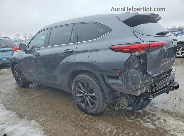 5TDFZRBH5MS107801 2021 TOYOTA HIGHLANDER Gray Trasero izquierdo