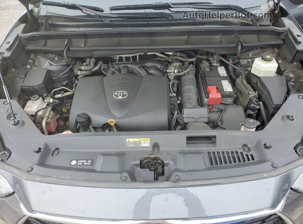 5TDFZRBH5MS107801 2021 TOYOTA HIGHLANDER Gray Vista del compartimento del motor