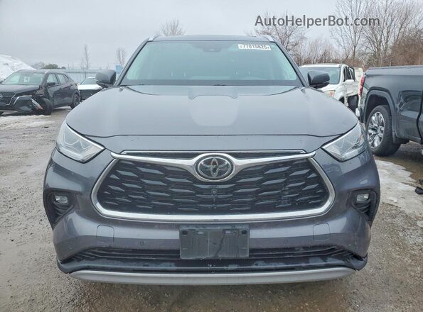 5TDFZRBH5MS107801 2021 TOYOTA HIGHLANDER Gray Vista frontal