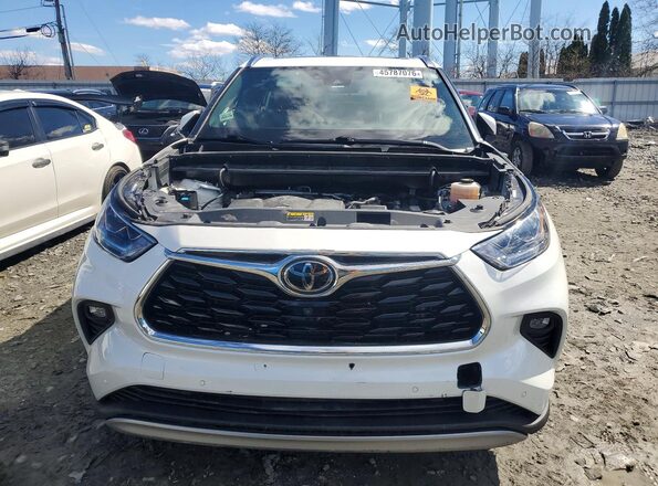 5TDFZRBH6MS135168 2021 TOYOTA HIGHLANDER White წინა ხედი