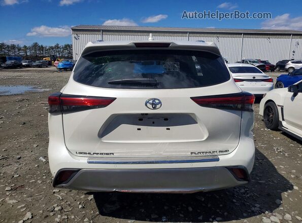 5TDFZRBH6MS135168 2021 TOYOTA HIGHLANDER White უკანა ხედი