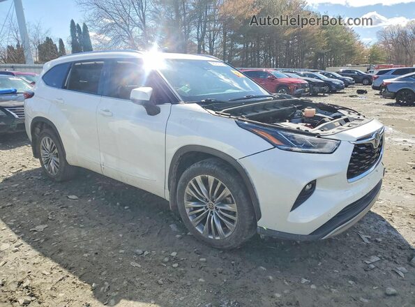 5TDFZRBH6MS135168 2021 TOYOTA HIGHLANDER White წინა მარჯვენა