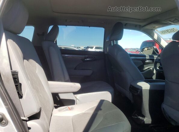 5TDFZRBH9MS094793 2021 TOYOTA HIGHLANDER Silver Вид задньої частини салону