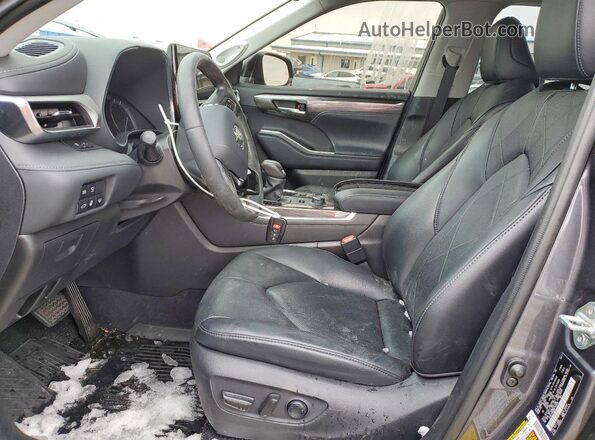 5TDFZRBH9MS144639 2021 TOYOTA HIGHLANDER Серый Вид салона спереди