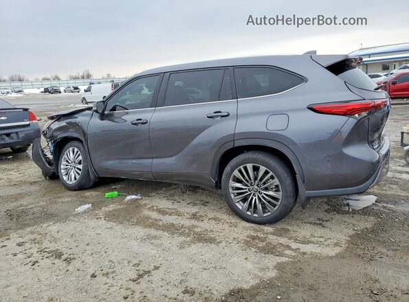 5TDFZRBH9MS144639 2021 TOYOTA HIGHLANDER Серый Задняя левая четверть