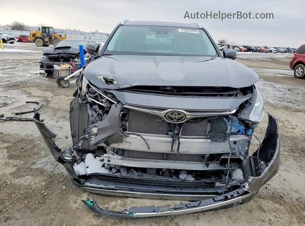 5TDFZRBH9MS144639 2021 TOYOTA HIGHLANDER Серый Вид спереди