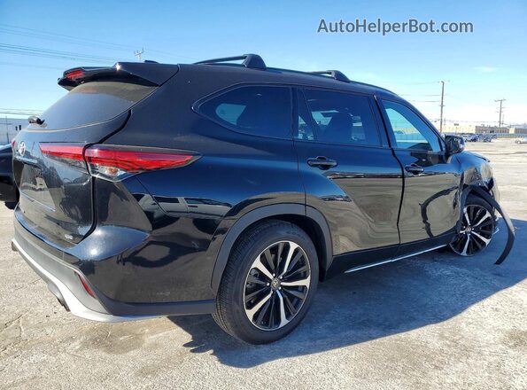 5TDJZRAH5MS082717 2021 TOYOTA HIGHLANDER Черный Задняя правая четверть