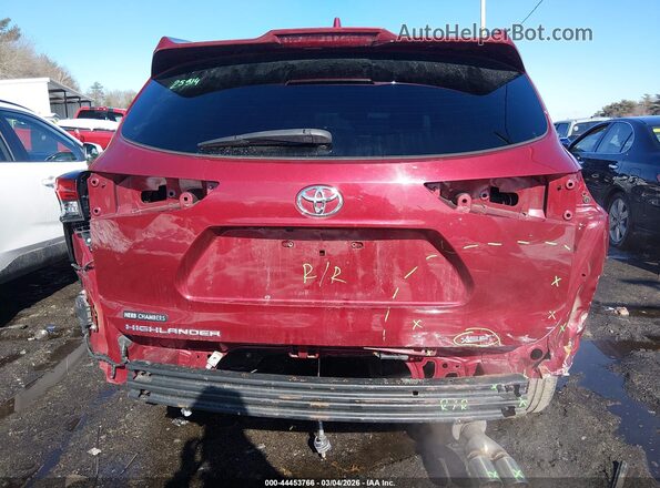 5TDJZRBH3MS074890 2021 TOYOTA HIGHLANDER Красный 