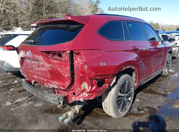 5TDJZRBH3MS074890 2021 TOYOTA HIGHLANDER Красный Задняя правая четверть