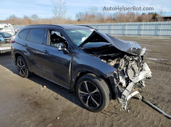 5TDJZRBH3MS133016 2021 TOYOTA HIGHLANDER Серый Передняя правая четверть