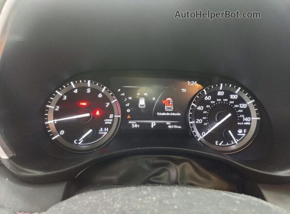 5TDJZRBH9MS126698 2021 TOYOTA HIGHLANDER Белый Вид щитка приборов
