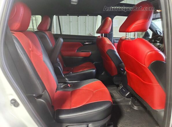 5TDJZRBH9MS126698 2021 TOYOTA HIGHLANDER Белый Вид задней части салона