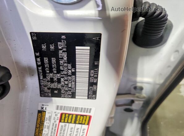 5TDJZRBH9MS126698 2021 TOYOTA HIGHLANDER Белый Панорамный вид салона 360°