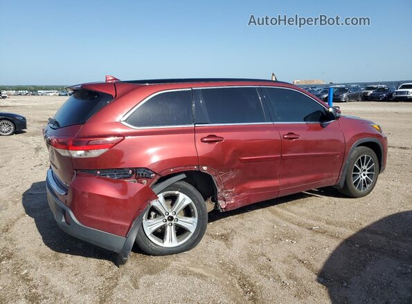 5TDJZRFH6JS541838 2018 TOYOTA HIGHLANDER Красный Задняя правая четверть