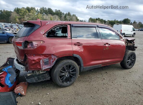 5TDJZRFH6KS608360 2019 TOYOTA HIGHLANDER Красный 