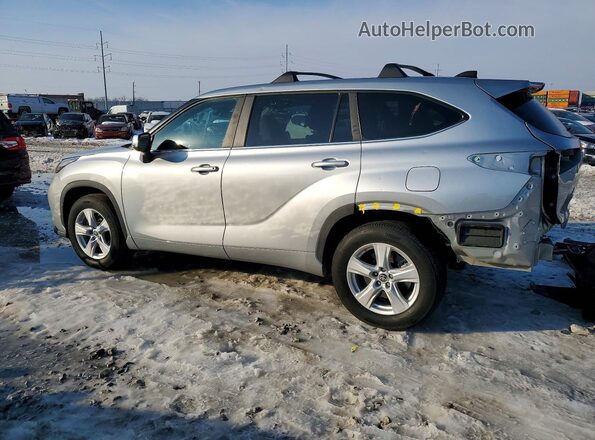 5TDKDRAH2PS500433 2023 TOYOTA HIGHLANDER Silver Задня ліва чверть