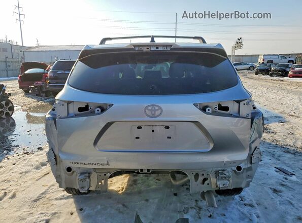 5TDKDRAH2PS500433 2023 TOYOTA HIGHLANDER Silver Вид ззаду