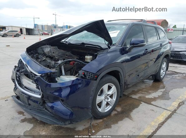 5TDKDRAH8PS010739 2023 TOYOTA LE Dark Blue Առջևի ձախ երեք քառորդ տեսարան