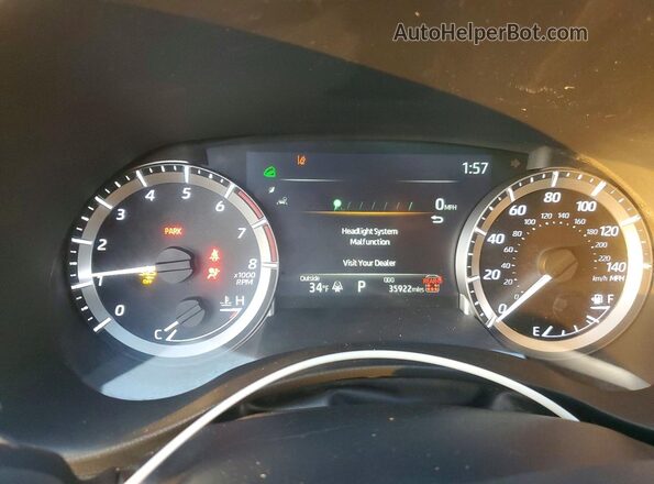 5TDKDRBH0RS551804 2024 TOYOTA HIGHLANDER White Вид щитка приладів