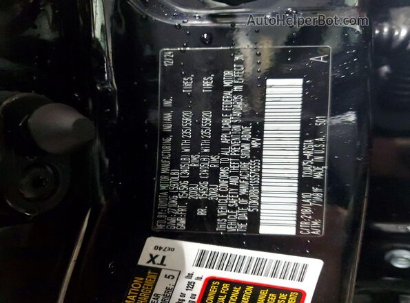 5TDKDRBH1SS576555 2025 TOYOTA HIGHLANDER Black VIN კოდის სტიკერის ხედი