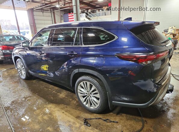 5TDKDRBH2SS582624 2025 TOYOTA HIGHLANDER Blue Tył lewy