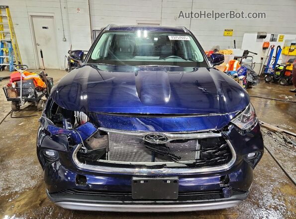 5TDKDRBH2SS582624 2025 TOYOTA HIGHLANDER Blue Widok z przodu