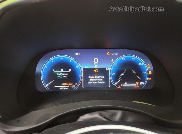5TDKDRBH2SS582624 2025 TOYOTA HIGHLANDER Blue Widok zestawu wskaźników
