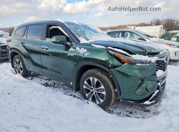 5TDKDRBH2SS583806 2025 TOYOTA HIGHLANDER Green წინა მარჯვენა